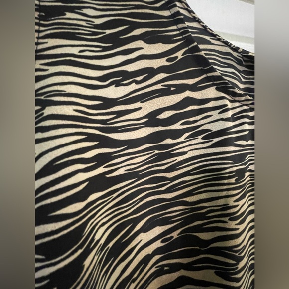 Sleeveless Zebra Print Maxi Dress - Picture 3 of 4